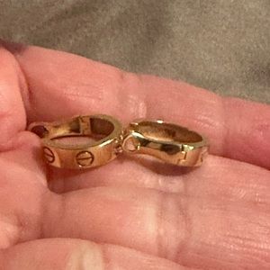 18k yellow gold earrings